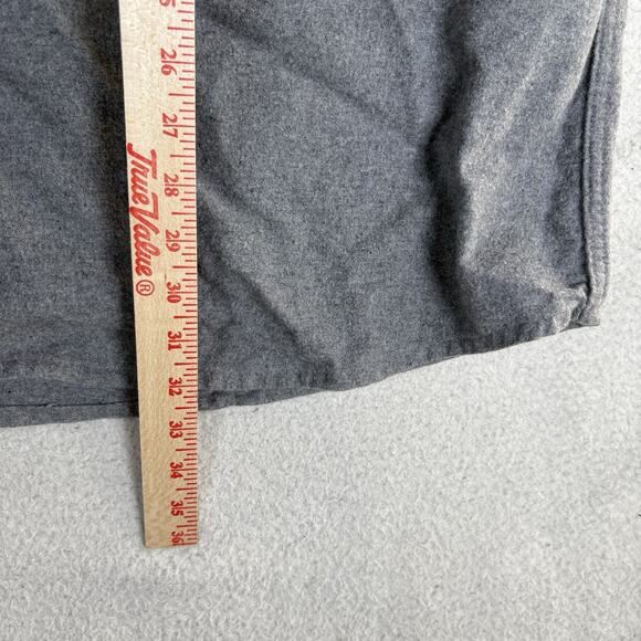 Five Brother Chamois Shirt Mens 2XLT Tall Gray Flannel Shacket Front Pockets - Picture 11 of 13